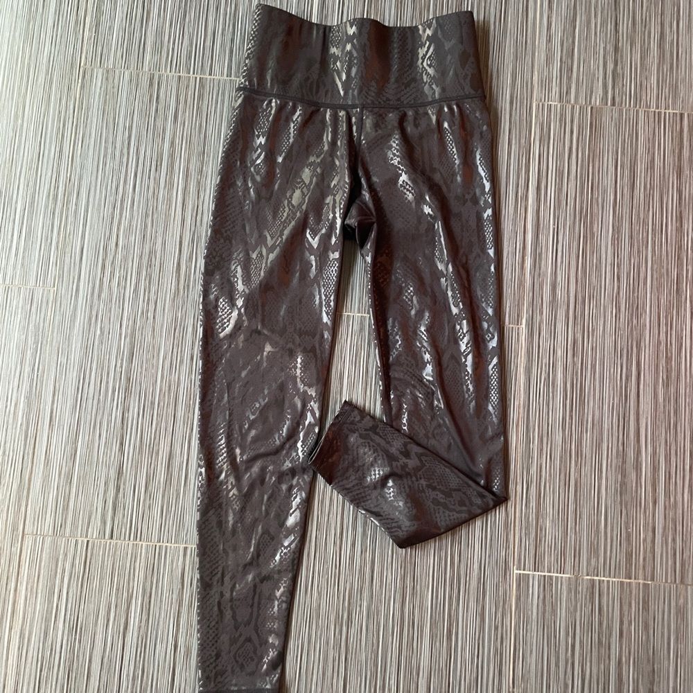 Terez leggings. Black snakeskin size small.